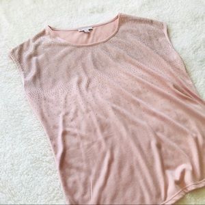 Dress Barn Shirt Top Rose Gold